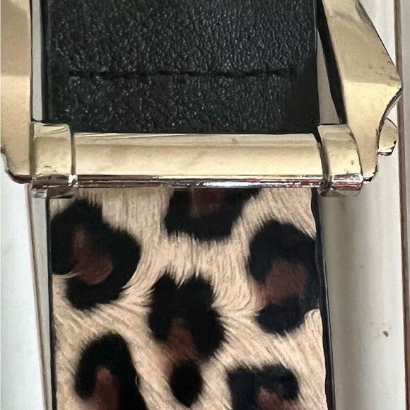 Leopard-Print Velvet Belt For Women (43 Inches - Picture 6 of 8